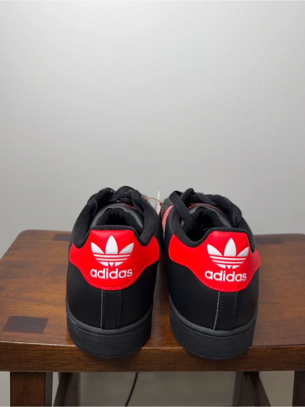 adidas Superstar II Men’s Size 13 Black Lucid Red JQ3176 New No Box